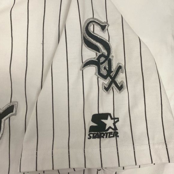 STARTER 90's MLB Chicago White Sox Home Jersey // XL // VTG - Picture 11 of 13
